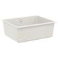 Preview: ARDEBO.de - Waschbecken Weiß 530 x 460 mm 80% Quarz und 20% Harz