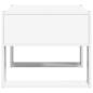 Preview: Couchtisch mit Speicher Weiß 66 x 53 x 45 cm Holzwerkstoff