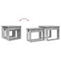 Preview: Kaffeetisch Set 2 pcs Beton Grau Holzwerkstoff