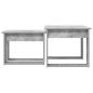 Preview: Kaffeetisch Set 2 pcs Beton Grau Holzwerkstoff