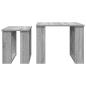 Preview: Kaffeetisch Set 2 pcs Graues Sonoma Holzwerkstoff