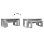 Preview: Kaffeetisch Set 2 pcs Beton Grau Holzwerkstoff