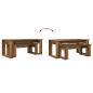 Preview: Kaffeetisch Set 2 pcs Altholz Holzwerkstoff