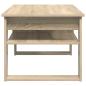 Preview: Couchtisch Sonoma-Eiche 96 x 54 x 44 cm Holzwerkstoff