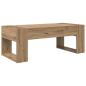 Preview: Couchtisch Artisan-Eiche 110 x 50 x 41 cm Holzwerkstoff