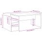 Preview: Couchtisch Sonoma-Eiche 90 x 45 x 35 cm Holzwerkstoff