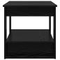 Preview: Couchtisch Schwarz Eichen-Optik 72 x 50 x 50 cm Holzwerkstoff