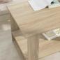 Preview: Couchtisch Sonoma-Eiche 72 x 50 x 50 cm Holzwerkstoff