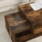 Preview: Couchtisch Räuchereiche 105 x 50 x 32,5 cm Holzwerkstoff