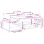 Preview: Couchtisch Graues Sonoma 105 x 50 x 32,5 cm Holzwerkstoff