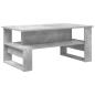 Preview: Couchtisch Beton Grau 90 x 50 x 40 cm Holzwerkstoff