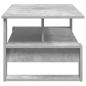 Preview: Couchtisch Beton Grau 90 x 50 x 40 cm Holzwerkstoff