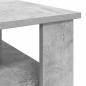 Preview: Couchtisch Beton Grau 90 x 50 x 40 cm Holzwerkstoff