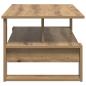 Preview: Couchtisch Artisan-Eiche 90 x 50 x 40 cm Holzwerkstoff