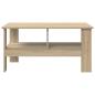 Preview: Couchtisch Sonoma-Eiche 90 x 50 x 45 cm Holzwerkstoff