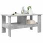 Preview: Couchtisch Beton Grau 90 x 50 x 45 cm Holzwerkstoff