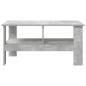 Preview: Couchtisch Beton Grau 90 x 50 x 45 cm Holzwerkstoff