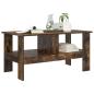 Preview: Couchtisch Geräucherte Eiche 90 x 50 x 45 cm Holzwerkstoff