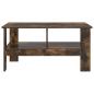 Preview: Couchtisch Geräucherte Eiche 90 x 50 x 45 cm Holzwerkstoff