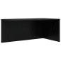 Preview: Kaffeetisch Set 2 Stk. Schwarz Eichen-Optik 90 x 48 x 40 cm