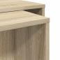 Preview: Kaffeetisch Set 2 pcs Sonoma-Eiche Holzwerkstoff