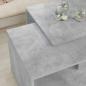 Preview: Kaffeetisch Set 2 stk. Betongrau 90 x 48 x 40 cm Holzwerkstoff