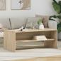 Preview: ARDEBO.de - Couchtisch Sonoma-Eiche 100 x 50 x 40 cm Holzwerkstoff