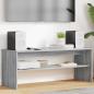 Preview: ARDEBO.de - TV-Schränk 100 x 35 x 40 cm Graues Sonoma Holzwerkstoff