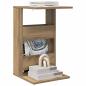 Preview: Beistelltisch Artisan-Eiche 40 x 35 x 60,5 cm Holzwerkstoff