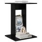 Preview: Beistelltisch Schwarz Eichen-Optik 45 x 40 x 62,5 cm