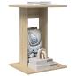 Preview: Beistelltisch Sonoma-Eiche 45 x 40 x 62,5 cm Holzwerkstoff