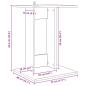 Preview: Beistelltisch Graues Sonoma 45 x 40 x 62,5 cm Holzwerkstoff
