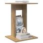 Preview: Beistelltisch Artisan-Eiche 45 x 40 x 62,5 cm Holzwerkstoff
