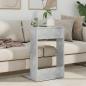 Preview: Beistelltisch Beton Grau 40 x 38 x 62,5 cm Holzwerkstoff