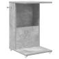 Preview: Beistelltisch Mit Rad Beton Grau 40 x 35 x 60 cm Holzwerkstoff