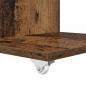 Preview: Beistelltisch Mit Rad Altholz 40 x 35 x 60 cm Holzwerkstoff