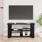 Preview: ARDEBO.de - TV-Ständer Schwarz Eichen-Optik 100 x 40 x 50 cm