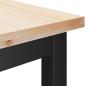 Preview: Esstischbank Natur 100 x 32,5 x 49 cm Massives Kiefernholz