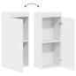 Preview: Badezimmer-Wandschrank mit Regal TULUM Weiß 37 x 24,5 x 86 cm