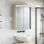Preview: Badezimmerspiegelschrank TULUM Sonoma-Eiche 60 x 16,5 x 78 cm