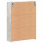Preview: Badezimmerspiegelschrank TULUM Beton Grau 60 x 16,5 x 78 cm