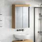 Preview: Badezimmerspiegelschrank TULUM Artisan-Eiche 60 x 16,5 x 78 cm