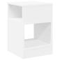 Preview: Beistelltisch 2 pcs Weiß 30,5 x 30 x 45 cm Holzwerkstoff