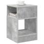 Preview: Beistelltisch Beton Grau 30,5 x 30 x 45 cm Holzwerkstoff