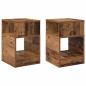 Preview: Beistelltisch 2 pcs Altholz 30,5 x 30 x 45 cm Holzwerkstoff