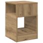 Preview: Beistelltisch 2 pcs Artisan-Eiche 30,5 x 30 x 45 cm