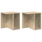 Preview: Beistelltisch 2 pcs Sonoma-Eiche 37 x 32 x 40 cm Holzwerkstoff