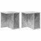 Preview: Beistelltisch 2 pcs Beton Grau 37 x 32 x 40 cm Holzwerkstoff