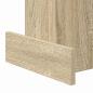 Preview: Beistelltisch Sonoma-Eiche 35,5 x 35 x 40 cm Holzwerkstoff