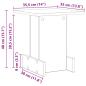 Preview: Beistelltisch Altholz 35,5 x 35 x 40 cm Holzwerkstoff